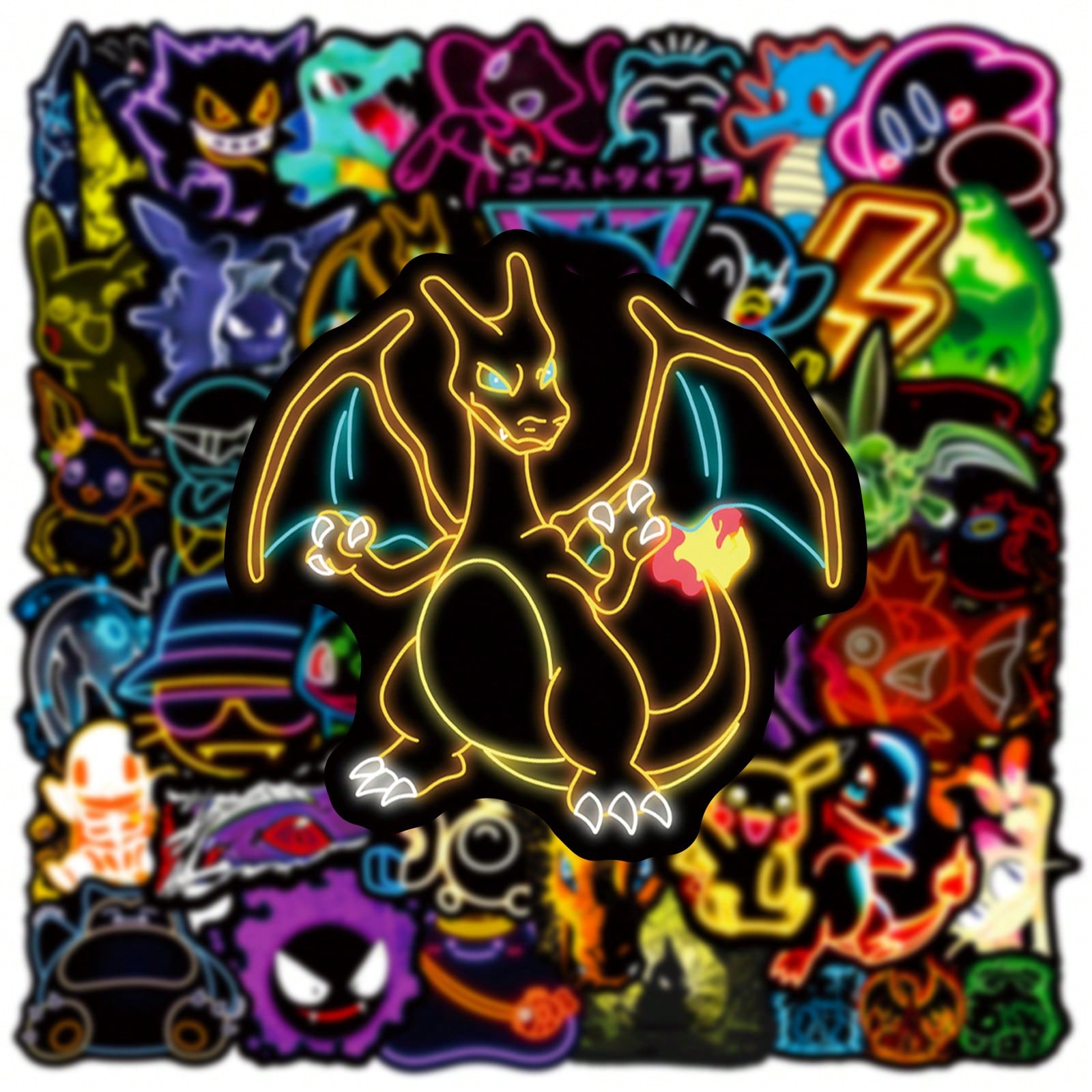 Laptop Accessories Light - 60/100 stuks Neon Licht Anime Pokemon