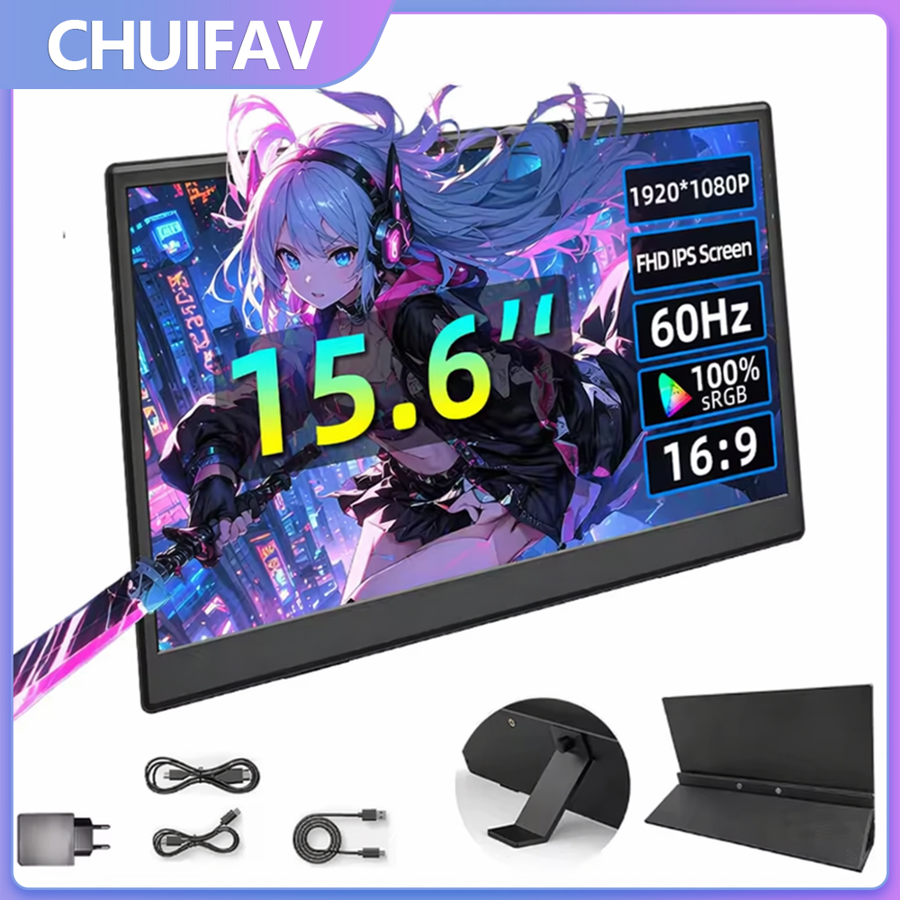Xbox Laptop Accessories - CHUIFAV 15,6 inch draagbare monitor voor