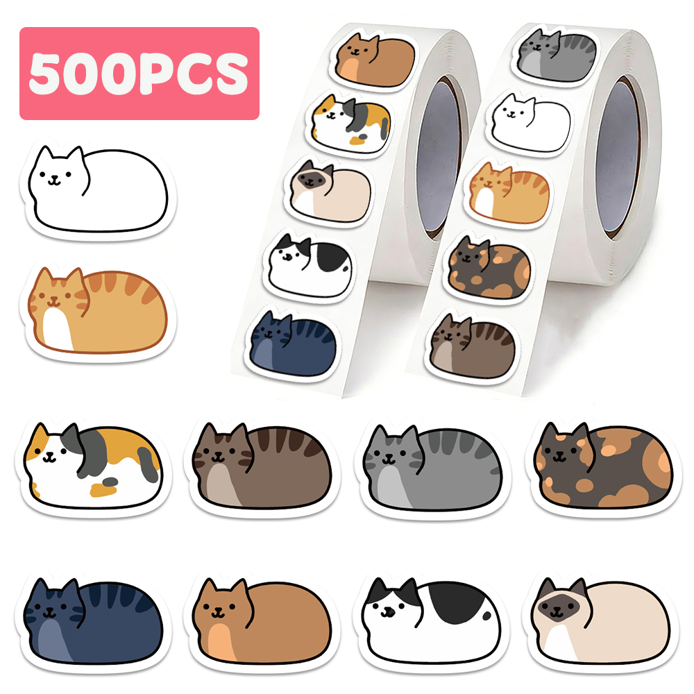 Laptop Accessories Aesthetic - 500 stuks schattige kat sticker cartoon