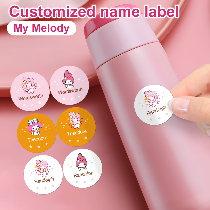 Laptop Accessories Name - Aangepaste My Melody naamstickers - schattige