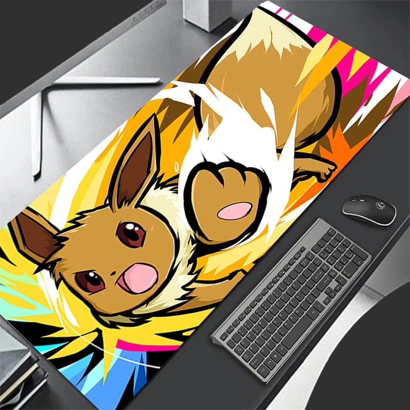 Laptop Accessories Toy - P-Pokemon Eevee Anime Gaming-muismat, uitgebreide antislip