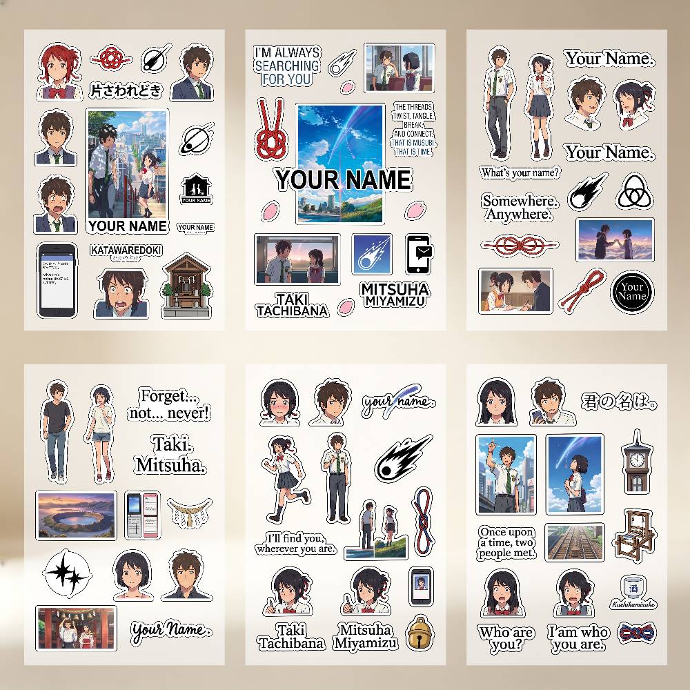 Laptop Accessories Name - Anime Uw naam Mitsuha Filmstickers Auto