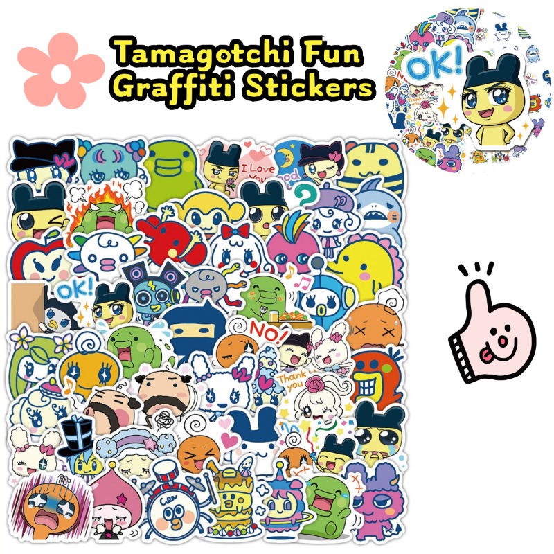 Laptop Accessories Toy - Japanse Tamagotchi-stickers Elektronisch huisdier Mametchi Kuchipatchi