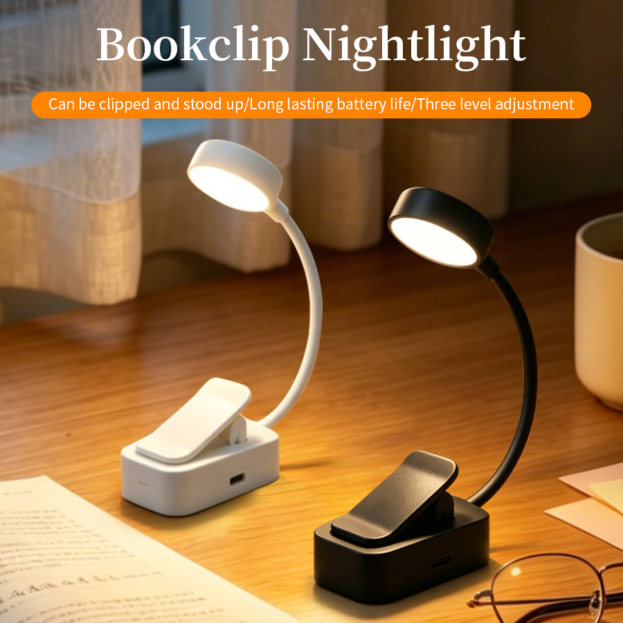 Laptop Accessories Light - LED-bureaulamp Oplaadbaar clip-on boeklicht Oogbescherming Draagbaar