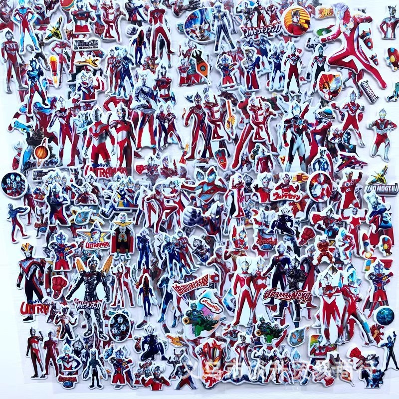 Laptop Accessories Diy - 10st Cartoon Ultraman 3D Bubble Stickers