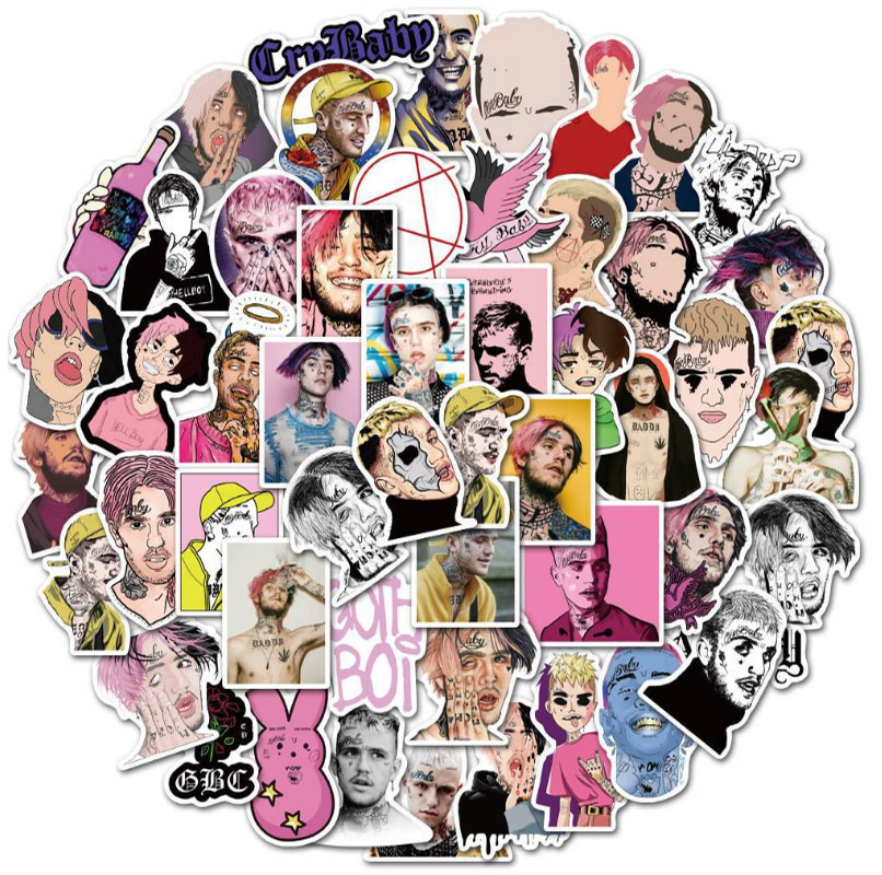 Laptop Accessories Girly - 10/30/50pcs Amerikaanse Rapper Lil Peep Graffiti