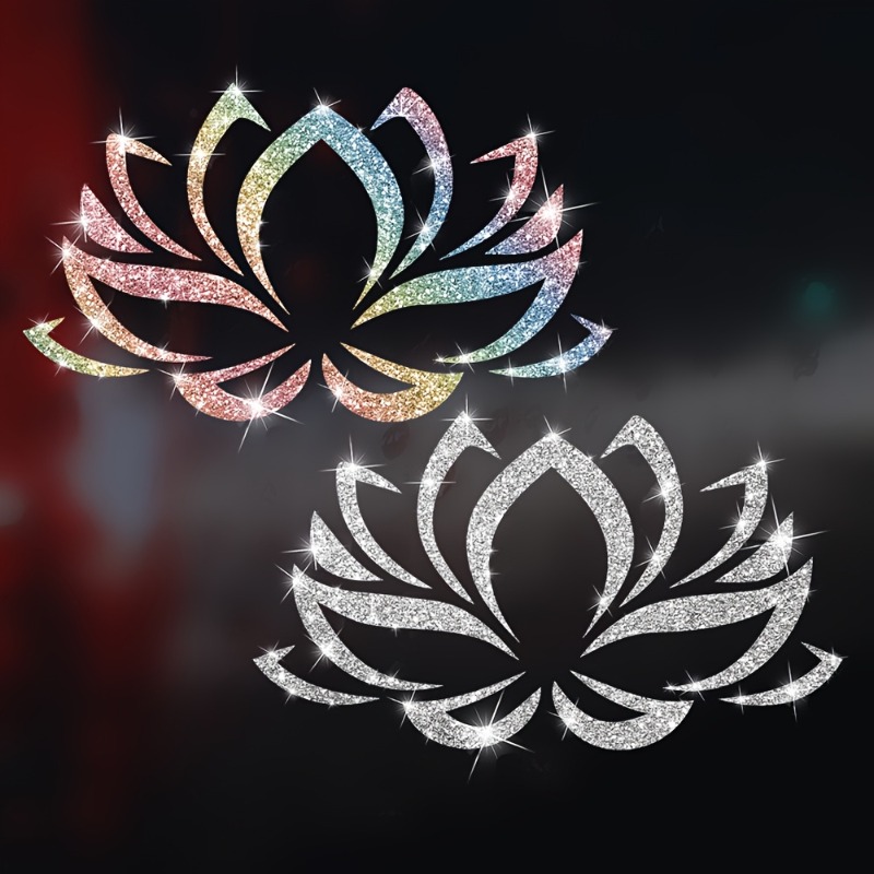 Laptop Accessories Aesthetic - 1PC Imitatie Diamond Glitter Lotus Patroon