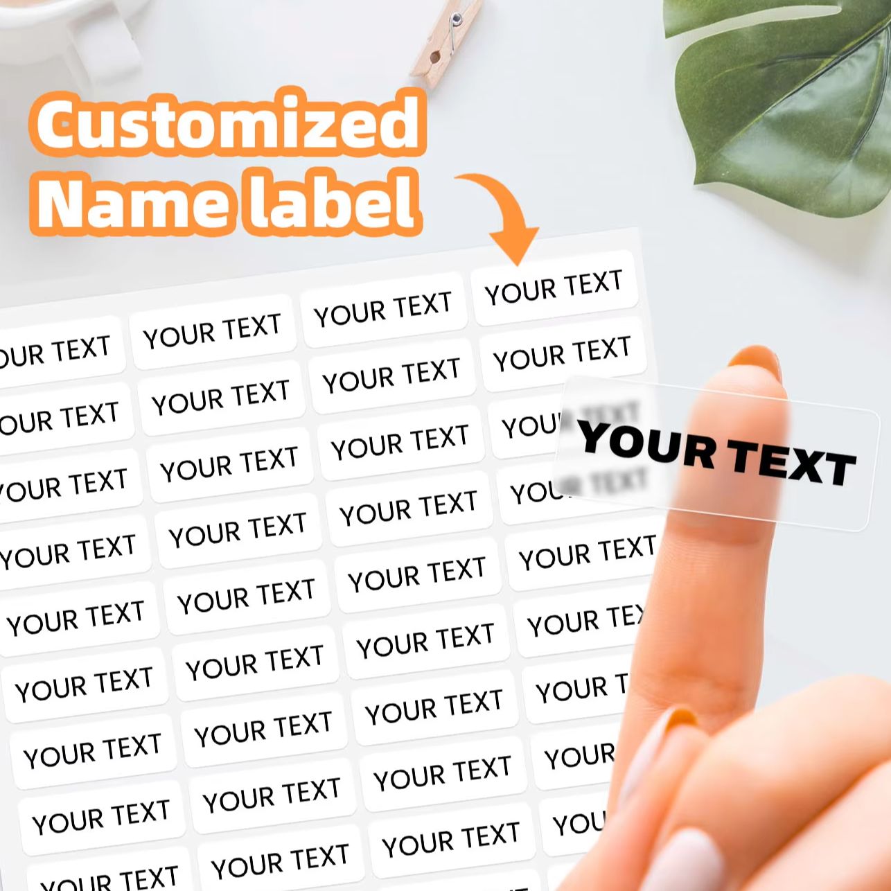 Laptop Accessories Name - 1-600 stuks aangepaste naamstickers, gepersonaliseerde waterdichte
