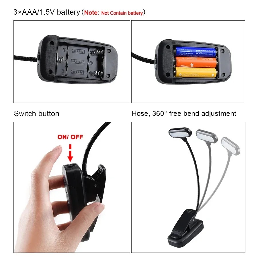 Mini LED-boeklamp met clip, op - Laptop Accessories Light recensie en prijs