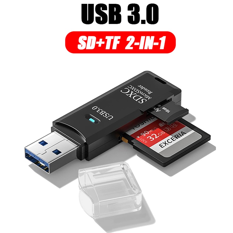 2-in-1 USB 3.0 kaartlezer, dra - Laptop Accessories Usb recensie en prijs