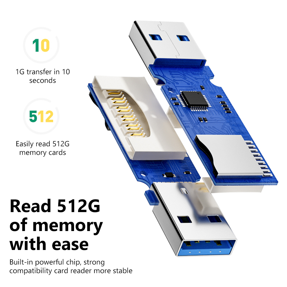 2-in-1 USB 3.0 kaartlezer, dra - Laptop Accessories Usb recensie en prijs