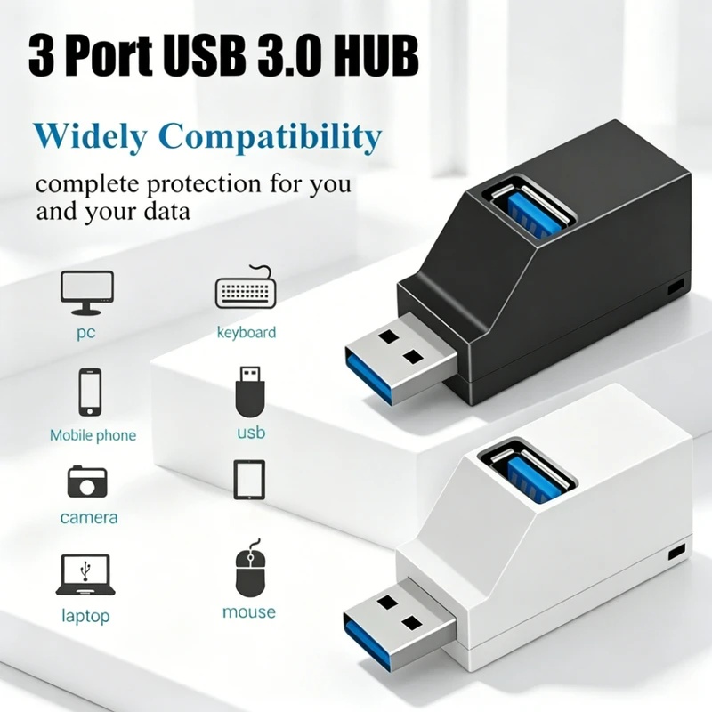 USB 3.0 2.0 Draaibare 3-poorte - Laptop Accessories Usb recensie en prijs