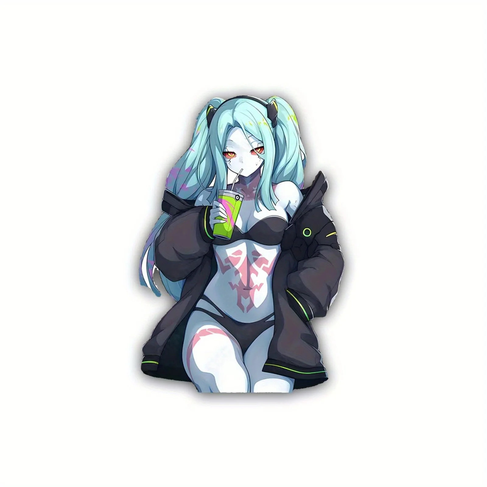 Anime Girl Sticker, waterdicht - Laptop Accessories Girly recensie en prijs