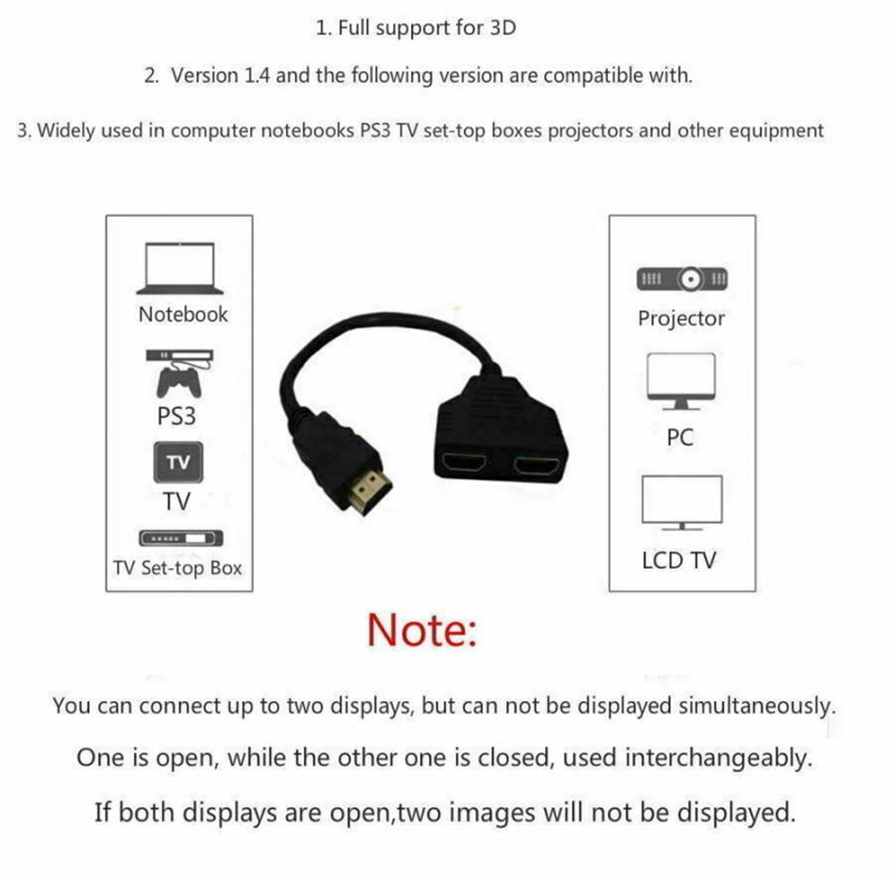 1080P 1 In 2 Out HDMI-compatib - Xbox Laptop Accessories recensie en prijs