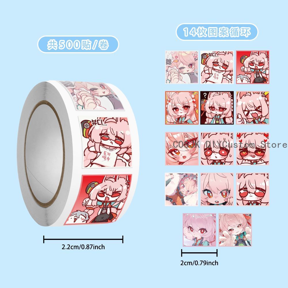 500 Stk/Roll Anime Zenless Zon - Laptop Accessories For Students recensie en prijs