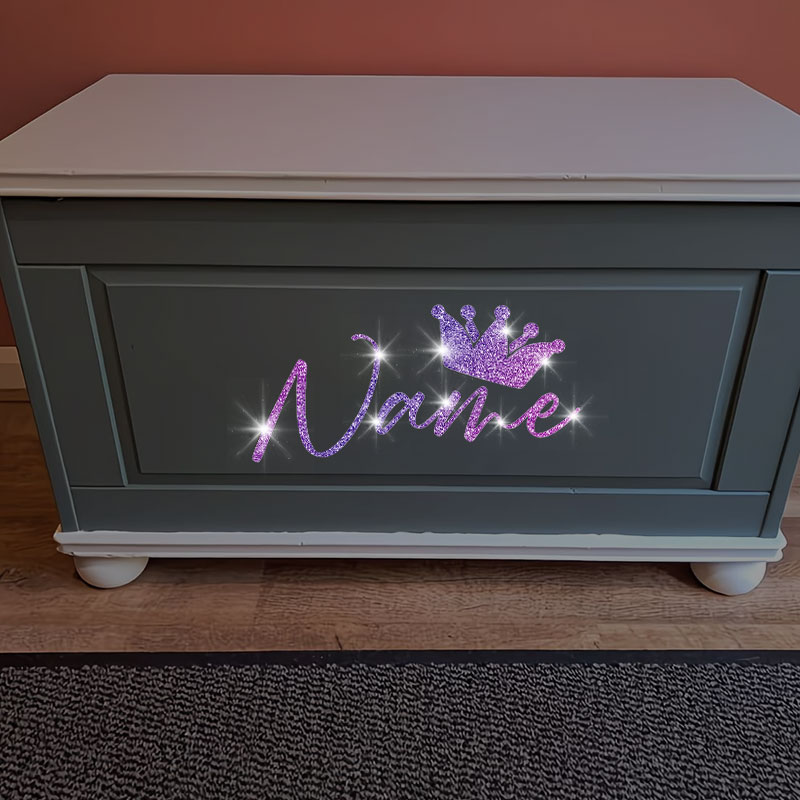 1PC aangepaste glitterkroon en - Laptop Accessories Name recensie en prijs