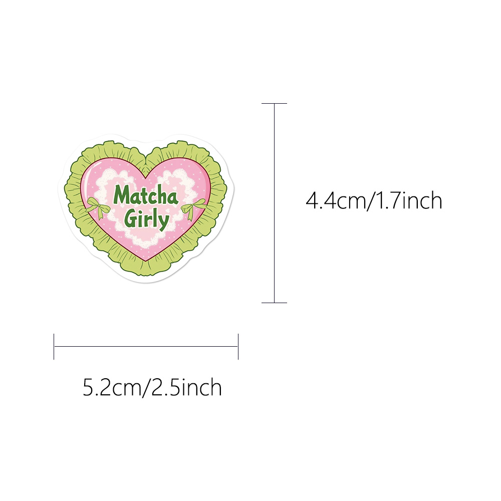 50 STKS Matcha Girl Stickers M - Laptop Accessories Girly recensie en prijs