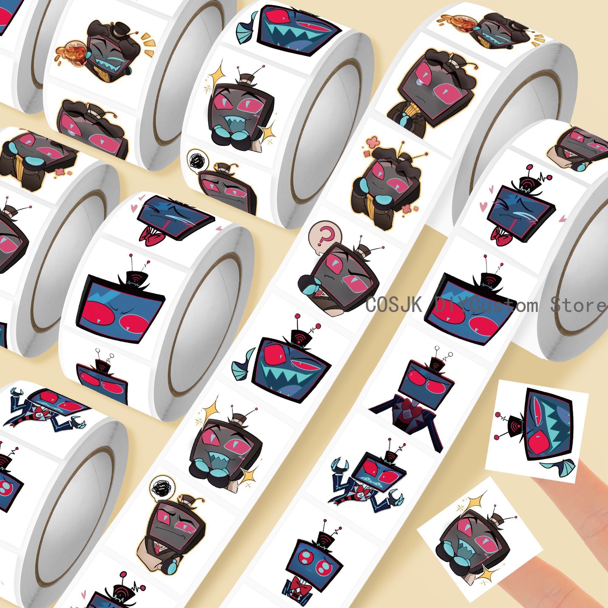 500 Stk/Roll Anime Vox Q Versi - Laptop Accessories For Students recensie en prijs
