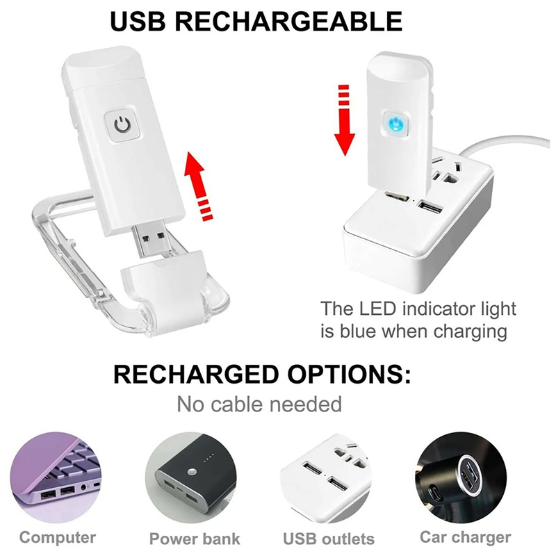 Leeslamp met clip voor boeken, - Laptop Accessories Light recensie en prijs