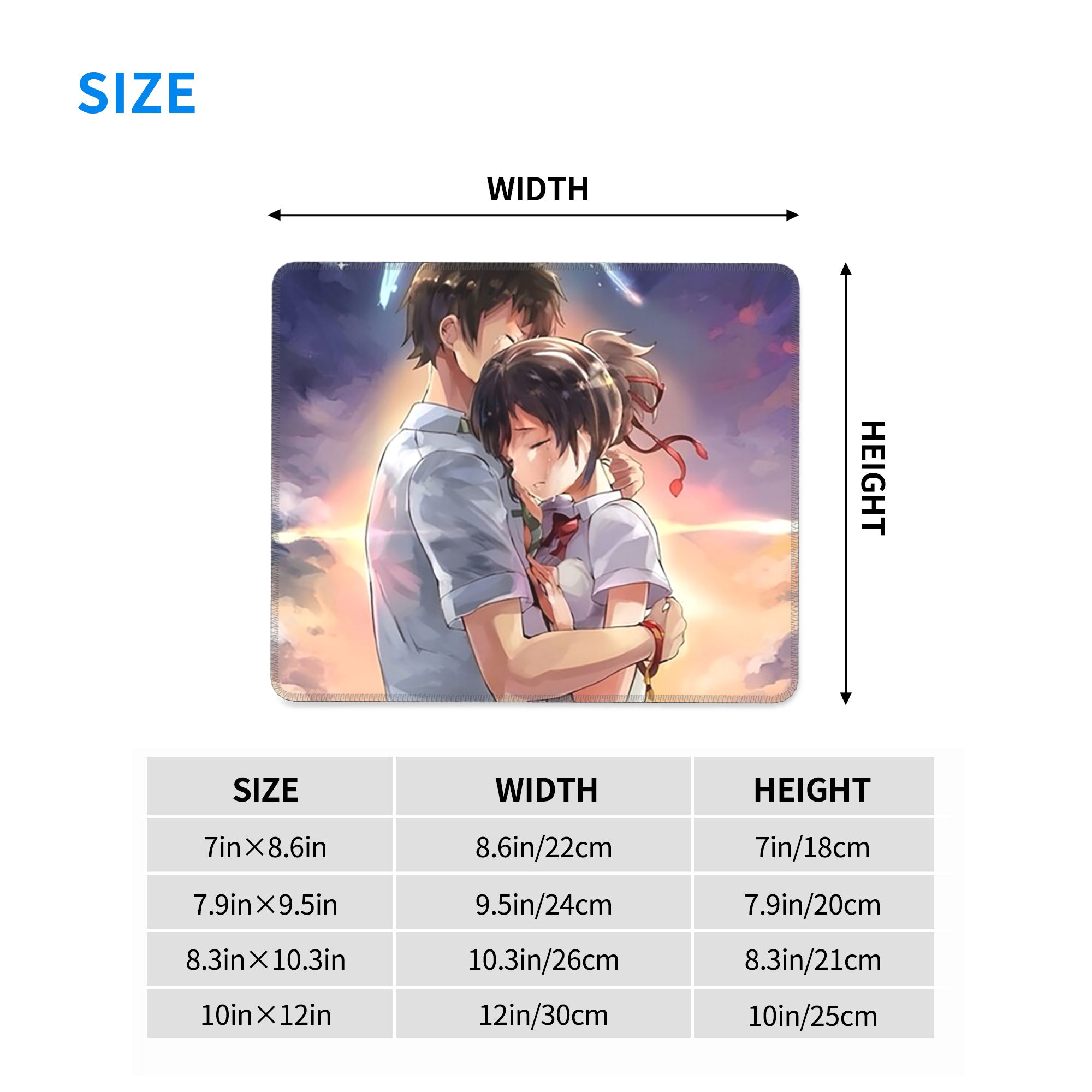 Japanse Anime Uw Naam Muismat  - Laptop Accessories Name recensie en prijs