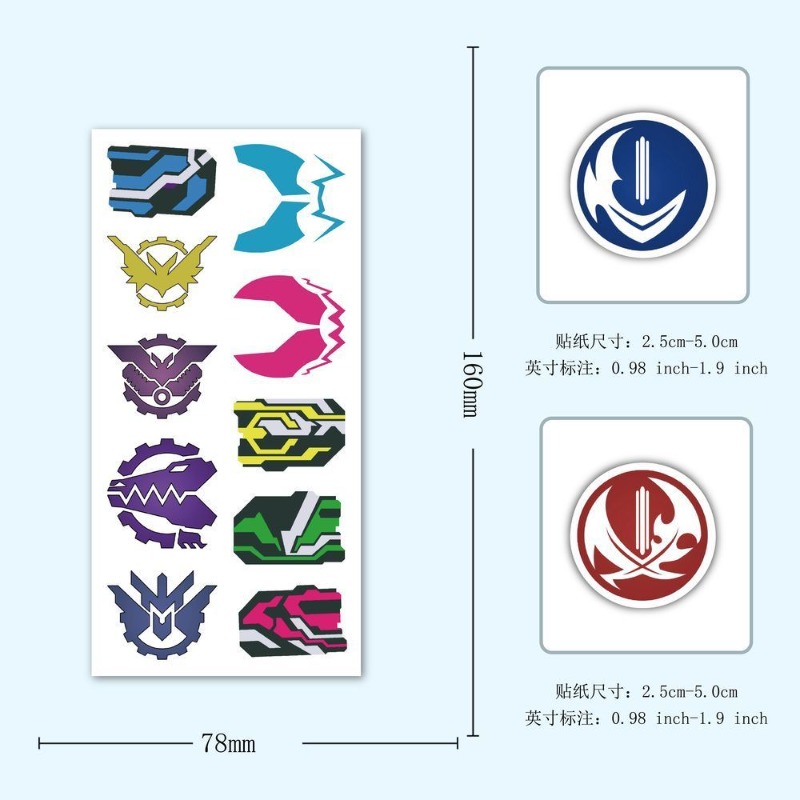 60 vellen Kamen Rider logo-sti - Laptop Accessories Toy recensie en prijs